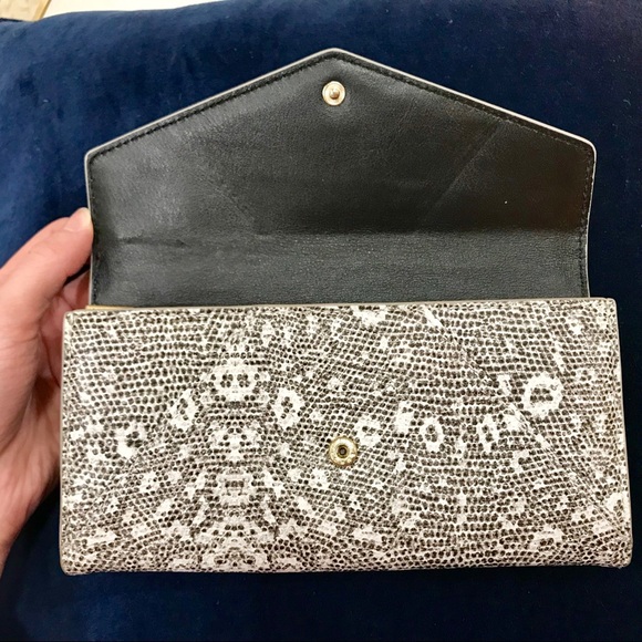 Tory Burch Lizard Continental Wallet - Picture 3 of 7